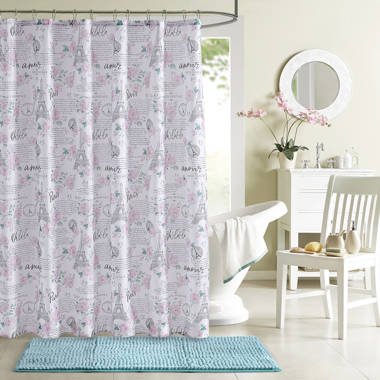 Korovia Shower Curtain with Hooks Included