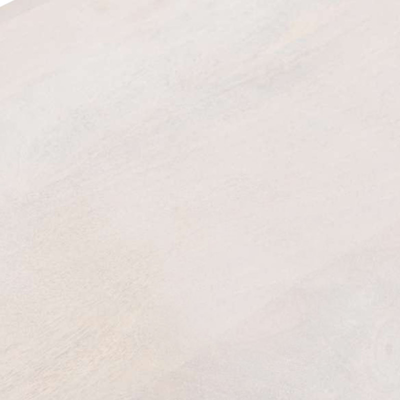 Console en bois massif Alberry, Blanc délavé