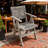 HIPS All-Season Dining Chair With Natural Woven Seat And Ergonomic Armrests For Outdoor And Indoor Use-1428881136