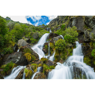 Wylo Beautiful Waterfall - Wrapped Canvas Print