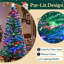Pre Lit Fiber Optic Fir Christmas Tree with Multicolor Lights Star and Topper Metal Stand-735773755