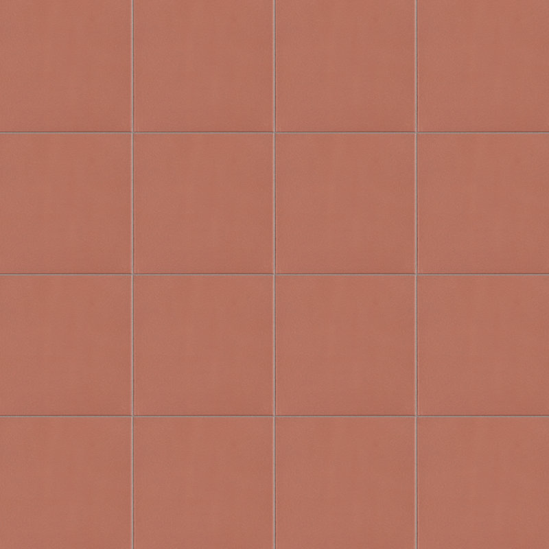 Klinker 8"x 8" Ceramic Floor and Wall Quarry Tile in Red
