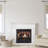 SimpliFire Inception 36- in Electric Fireplace with Halston Front and Westcott Mantel