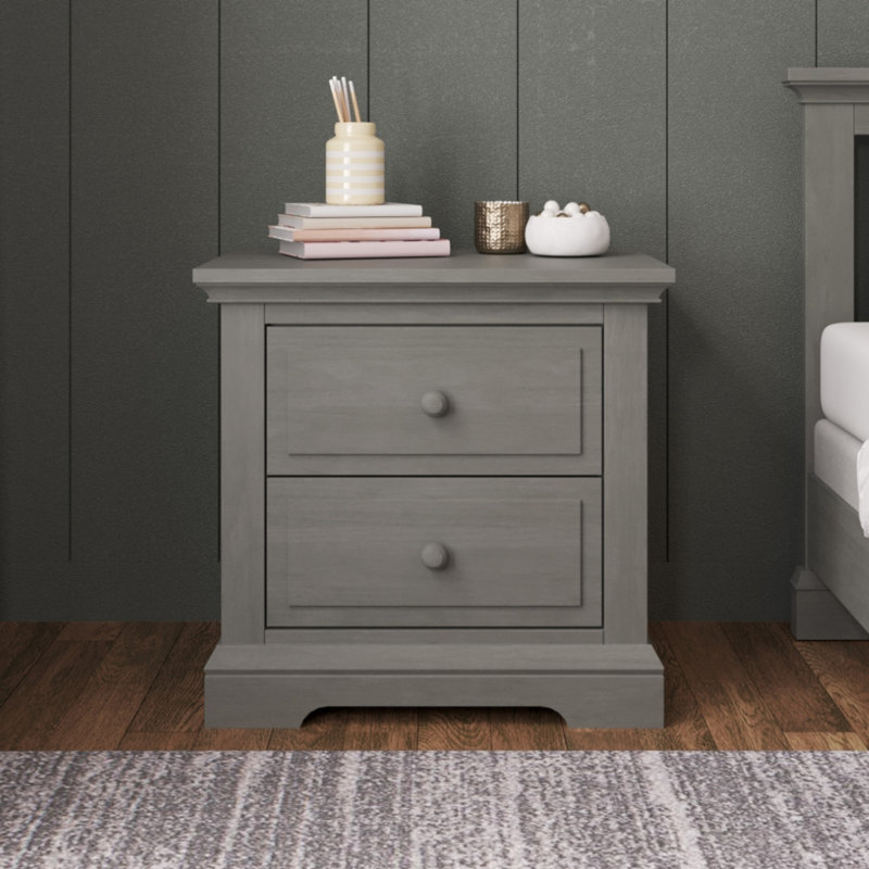 Table de chevet Jordyn, Gris