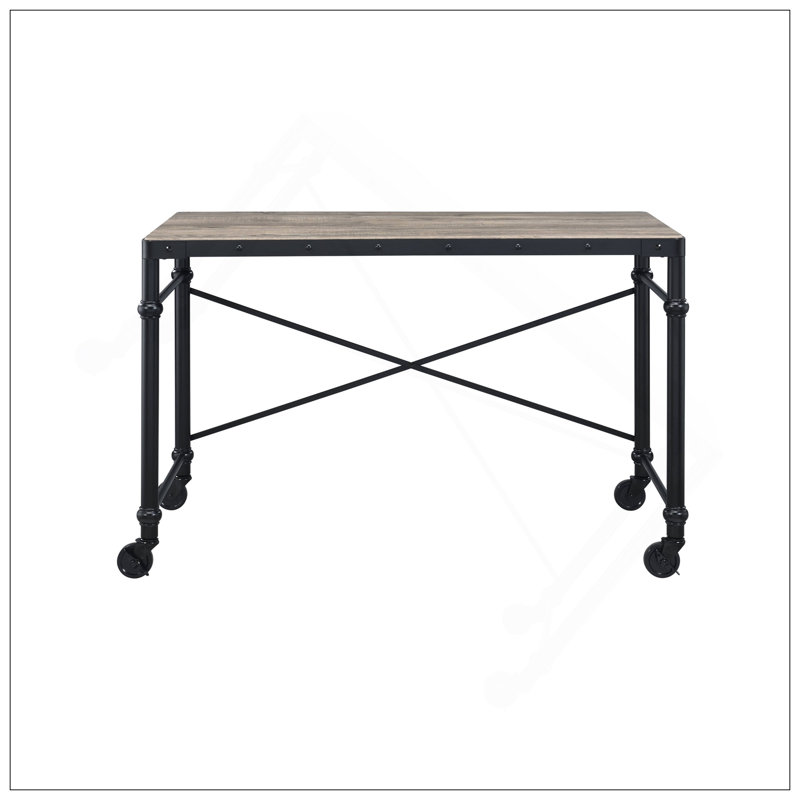 Versatile Rustic Industrial Writing Desk For Efficient Workspace