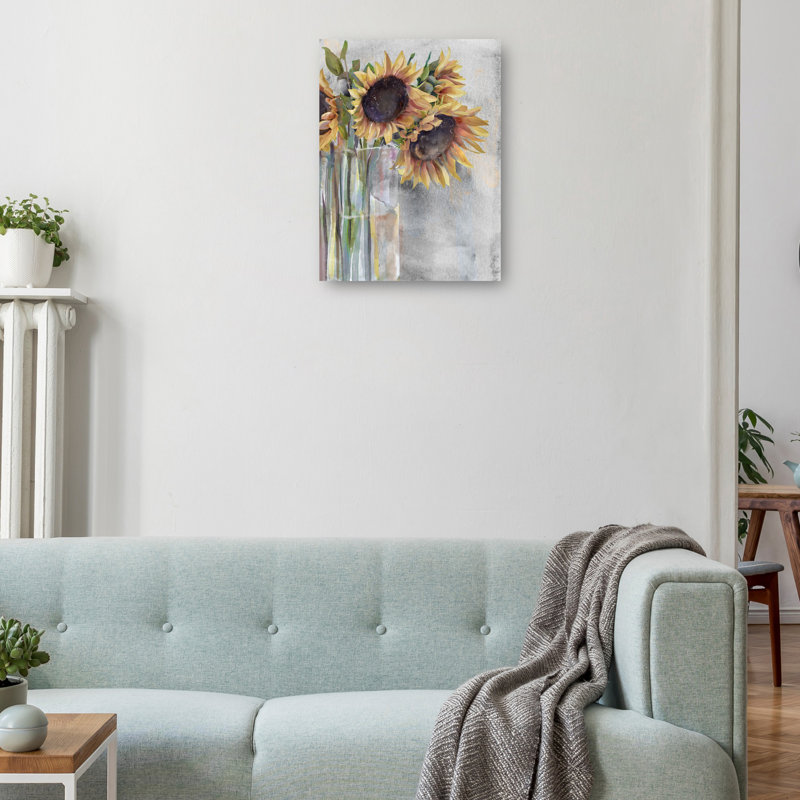 Sunflower Mirage by Studio Arts Canvas Art Print, 36" H x 27" W x 1.5" D