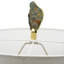 D15x29.5" Verdant Agate-Slice Table Lamp w/ Marble Base