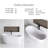 60'' x 31'' Freestanding Soaking Acrylic Bathtub