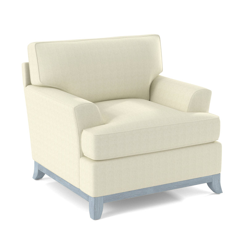 Oaks Way Armchair, Beige Performance Fabric; 0851-73, Sea Glass