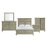 Edyth Panel 5PC Bedroom Set With Door Chest In Light Grey