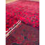 Tapis en laine et coton rouge noué à la main Original