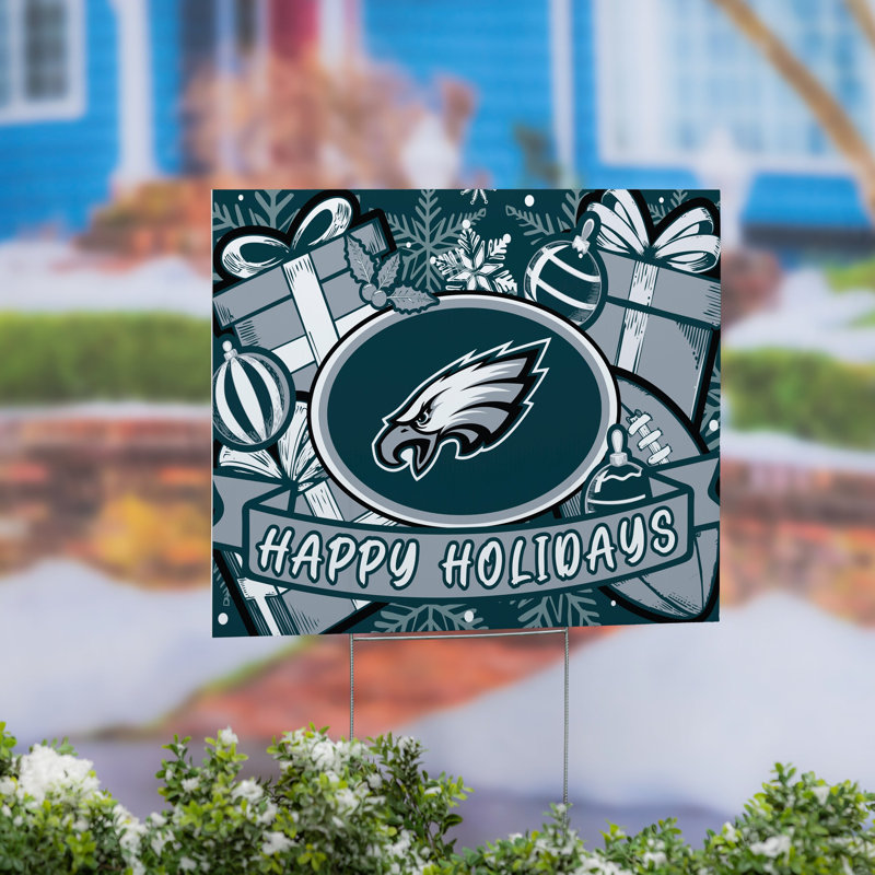 Philadelphia Eagles Yard Sign, Holiday