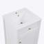 Meuble-lavabo de 20 po avec lavabo, armoire de salle de bain avec porte à fermeture douce, support de rangement et tablette réglable, blanc (ancien numéro de référence: WF531249AAK)