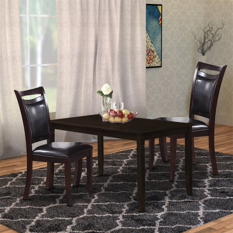 Chaise d'appoint Donelson en brun foncé