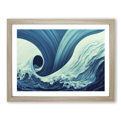Surreal Ocean Wave Vol.3 Abstract - Single Picture Frame Print