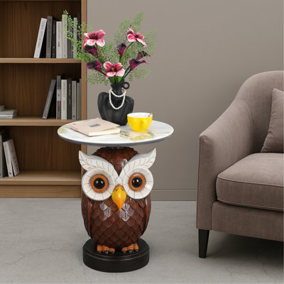 Table d'appoint hibou