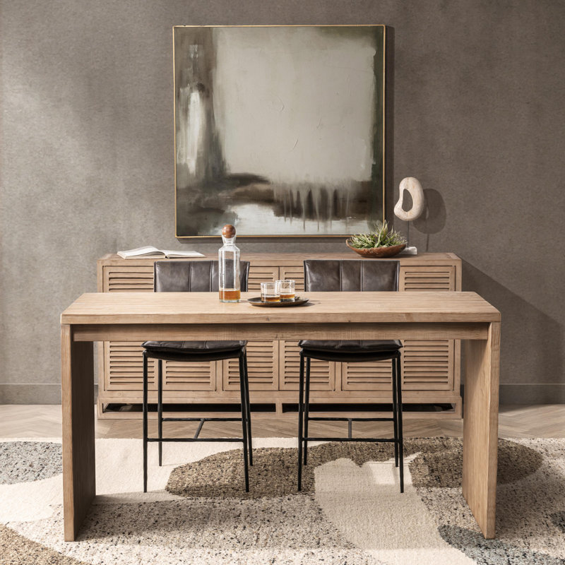 Nalani Reclaimed Pine Wood Counter Dining Table