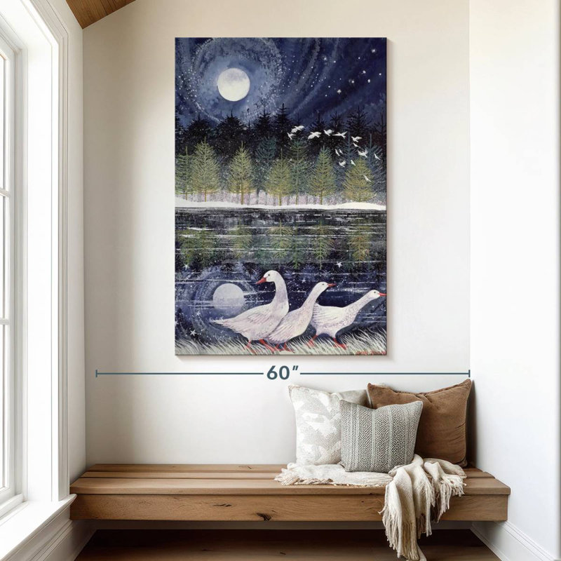 Brampt Snow Geese, 51" H x 34" W