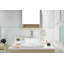 Polished White Handmade Rectangular Vessel Bathroom Sink