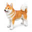 Statue de jardin Corgi en résine de 30 cm (11,81 po), chien debout peint à la main, décoration extérieure