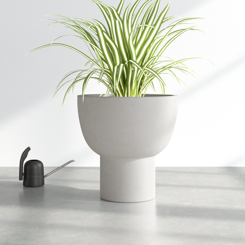 Handmade Ceramic Urn Planter, 20" H x 19.75" W x 19.75" D