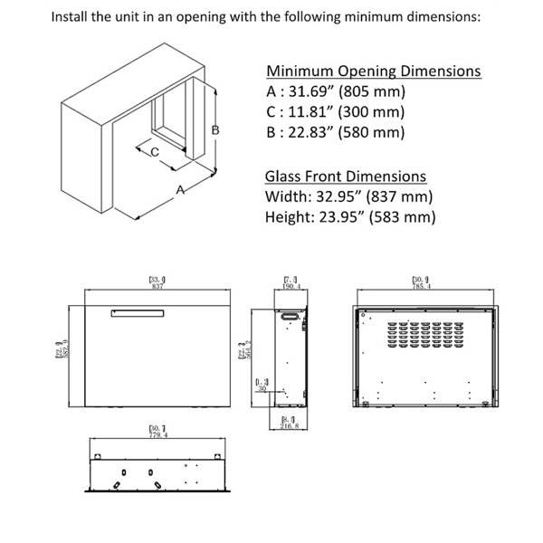 Dimensions du produit
