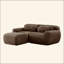 Canapé en forme de L sans os, tissu moelleux moelleux et moelleux, avec éponge haute densité 32D, sans assemblage requis, conception ergonomique inférieure antidérapante, avec coussins décoratifs, convient aux chambres à coucher-121227227