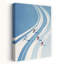«Downhill Ski Race», art contemporain de montagne, paysage abstrait-2141183924
