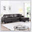 Ensemble de canapé modulaire pour salon avec méridienne en L et porte-gobelet-663449785-663449799