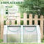 Serre 6 pi x 3 pi pour jardin, transparente, structure en acier, 2 housses et utilisateur - Fenêtres portatives transparentes 3 pi, acier, housses en PE / plastique, multiusage