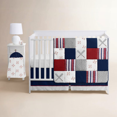 Baseball Patch 4-Piece Bedding Set