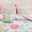 Pink Floral Bedding Sets, Full Queen Microfiber Comforter Set, Girls Room