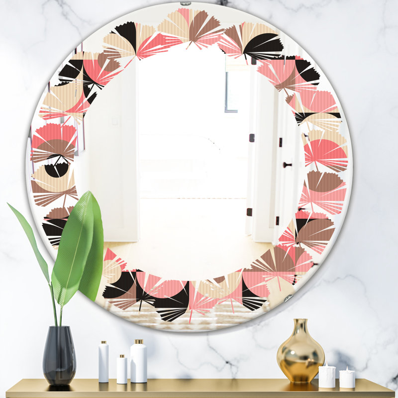 Miroir mural Leaves, H 24 po x l 24 po