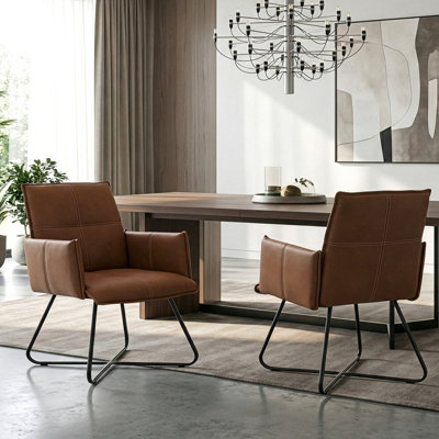 Marcie 19'' H Faux Leather Upholstered Armchair