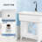 Utility Sink Washing Room Sink Laundry Tub with Faucet & Shelf-102147358