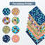 Ensemble de 16 pièces en tissu 100% coton de Dreamology, quarts de tissu, 18 po x 21 po, doux, 8 motifs de gras différents, paquet de tissu matelassé pour la couture, le patchwork, le bricolage, les sacs et la décoration intérieure-131666658