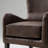 Pu Leather Wingback Armchair Accent Chair With Solid Wood  Legs