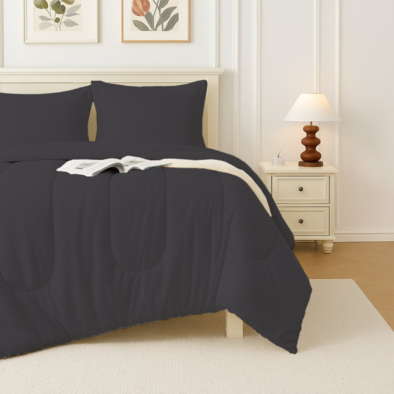 Ensemble d'édredon en microfibre 3 pièces Beddora - Édredon léger, respirant, hypoallergénique et infroissable avec rembourrage 200 GSM