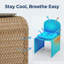 Chaise de patio en rotin