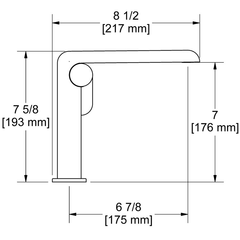 Robinet de salle de bain monotrou avec drain Ciclo ™, Or brossé