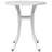 Wildon Home® Patio Table White Diameter18.9\"X20.9\" Aluminum