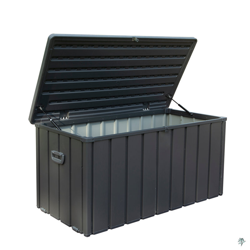 Boîte de rangement pour terrasse 100 gallons, Gris