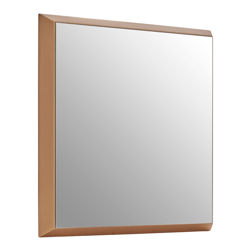 Touete Metal Flat Wall Mirror, 43cm H x 43cm W