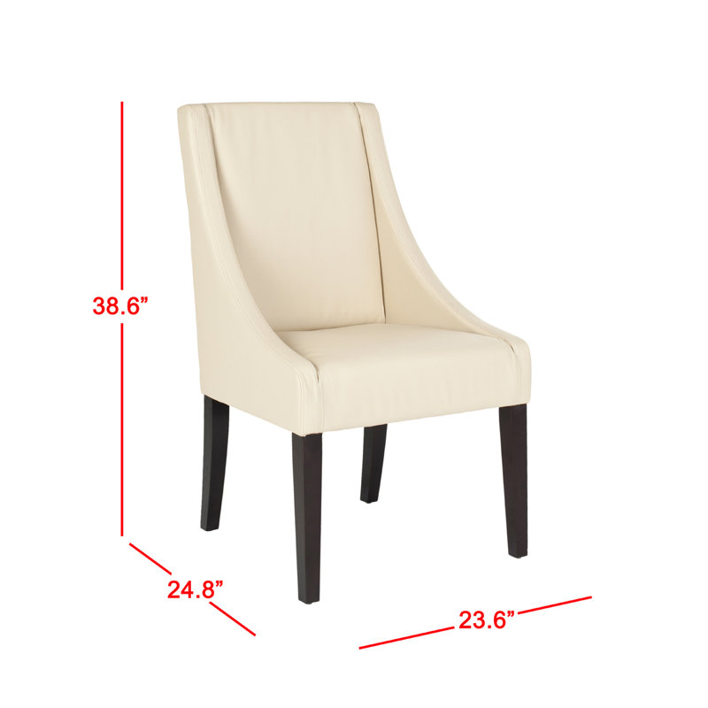Chaise avec accoudoirs en lin Morris, Cream No Studs