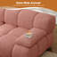 Canapé modulaire rembourré en L 118,5 po 4 pièces 118,5 po-2108460880-2108460883