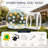 13 FT PVC Inflatable Bubble Balloon House with Tunnel & Blower, Clear Bubble Tent for Kids Parties, Birthdays, Weddings & Backyard Events