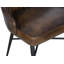 Chaise de salle à manger Galway en cuir whisky antique