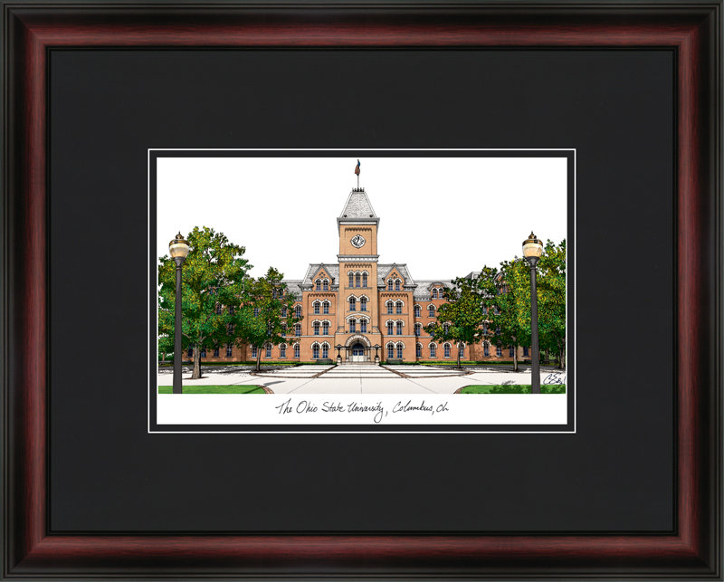 Cadre photo en lithographie ncaa ohio state buckeyes academic