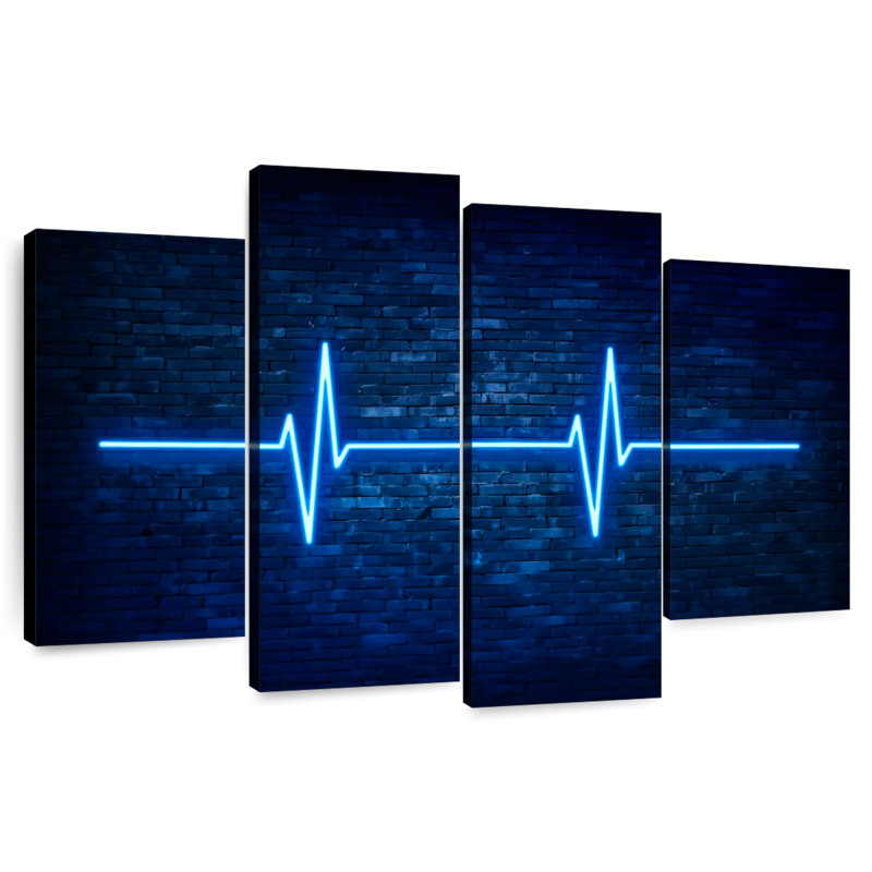 Alcaraz Blue Lifeline, 22" H x 36" W