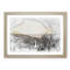 High over the Chicago Skyline in Abstract - Picture Frame Graphic Art Print-55763229-55763230